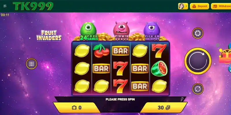 Fruit Invaders Slot Game in TK999