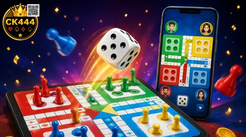 Online-Ludo Game Interface at CK444 Casino Lobby